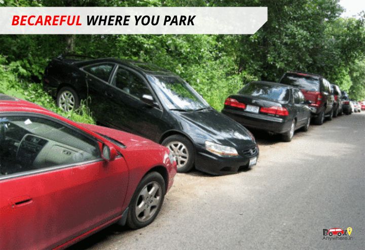 Be careful where you park